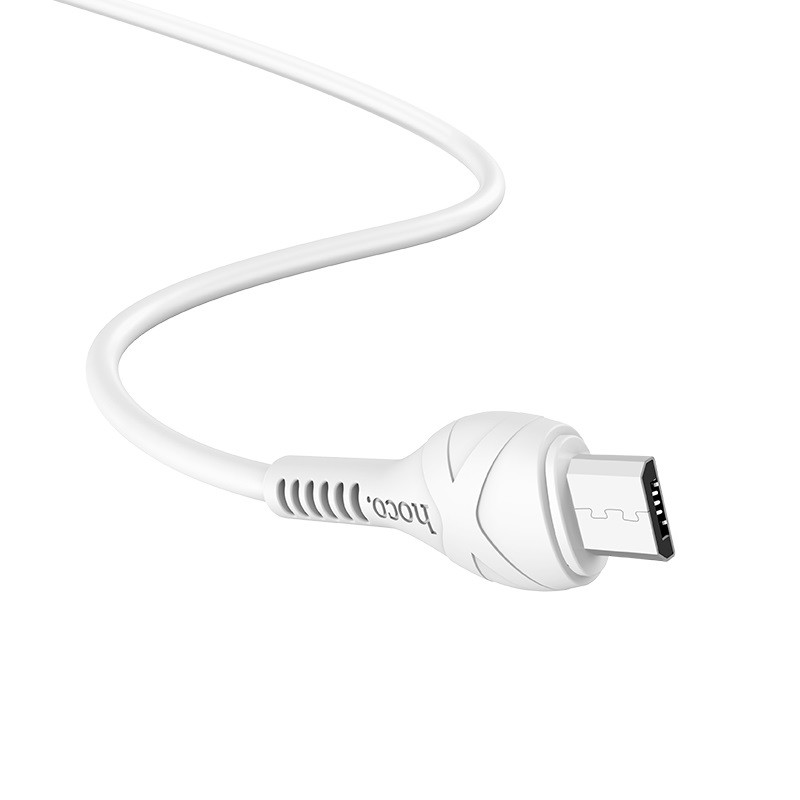 Cáp sạc nhanh và truyền dữ liệu Micro USB Hoco X40, sạc nhanh 2.4A MAX, dây sạc dẹt chống rối, chống đứt dài 100cm