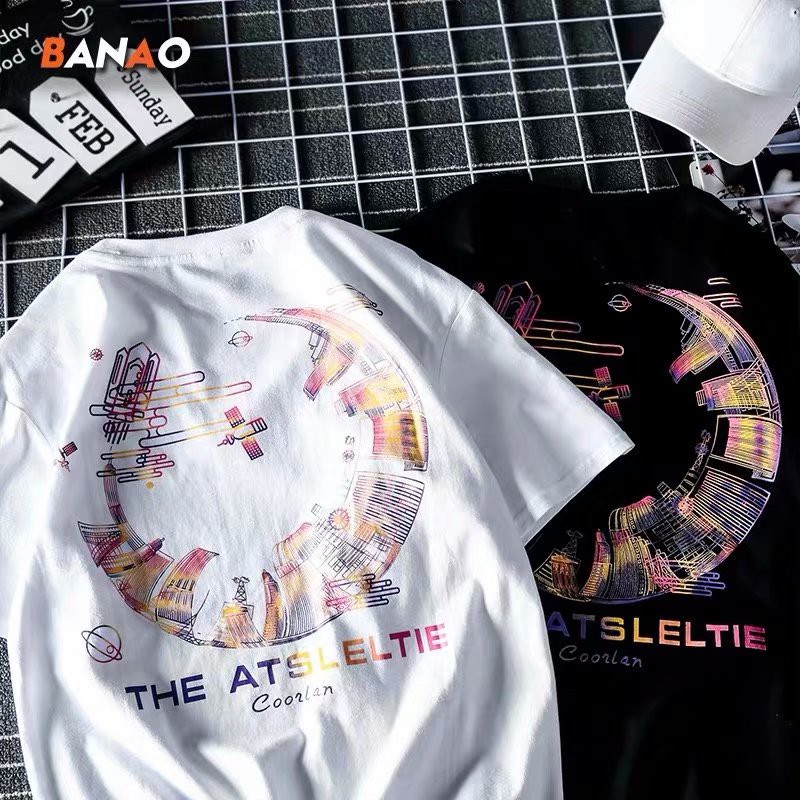 Áo thun tay ngắn gấu trúc form rộng