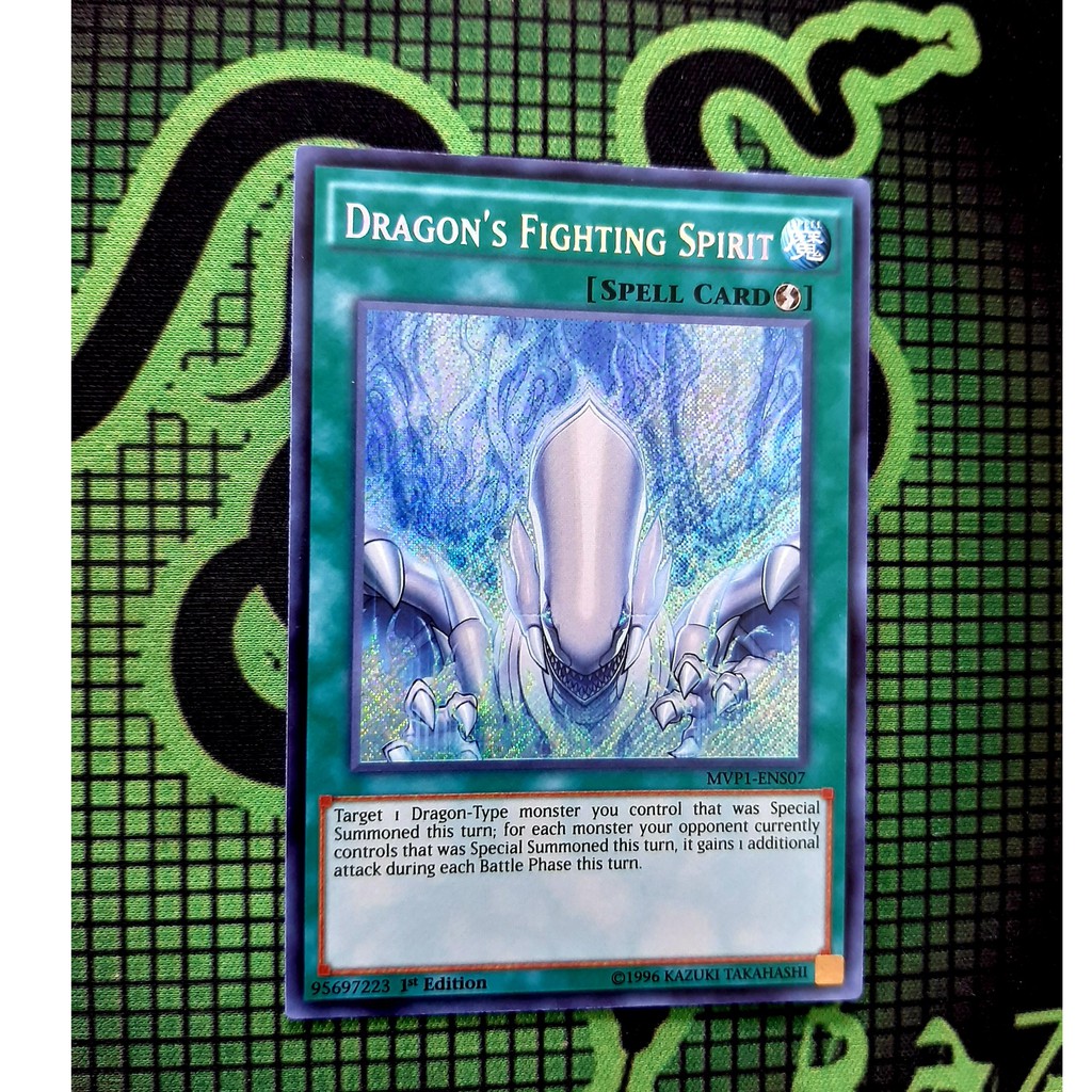 THẺ BÀI YUGIOH Dragon's Fighting Spirit - MVP1-ENS07 - Secret Rare 1st Edition