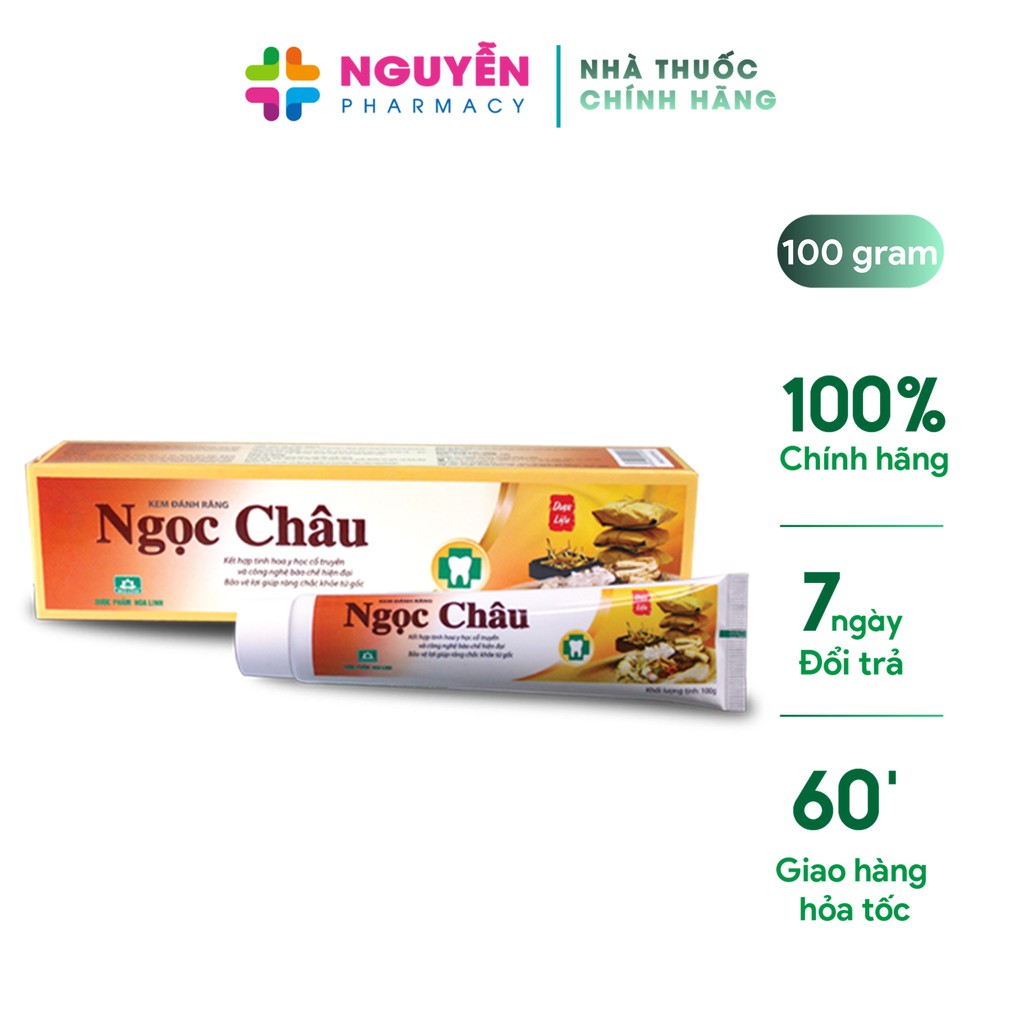 Kem đánh răng dược liệu Ngọc Châu - Bảo vệ nướu, ngừa sâu răng, nhiệt miệng