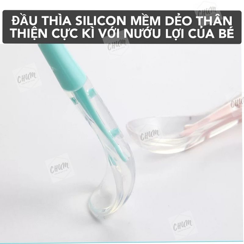Thìa nạo hoa quả 2 đầu cho bé ăn dặm xA6