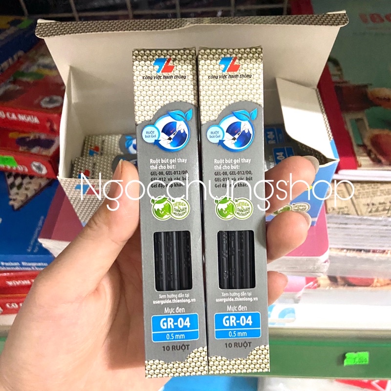 Hộp 20 ruột bút gel Thiên Long GR-04 0,5mm