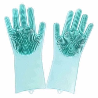 Găng tay silicon kiêm miếng rửa bát