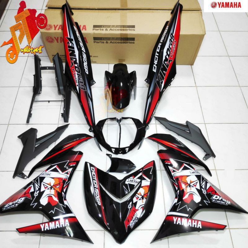 Tem rời exciter 150 đen kingdrag - decal huyentran