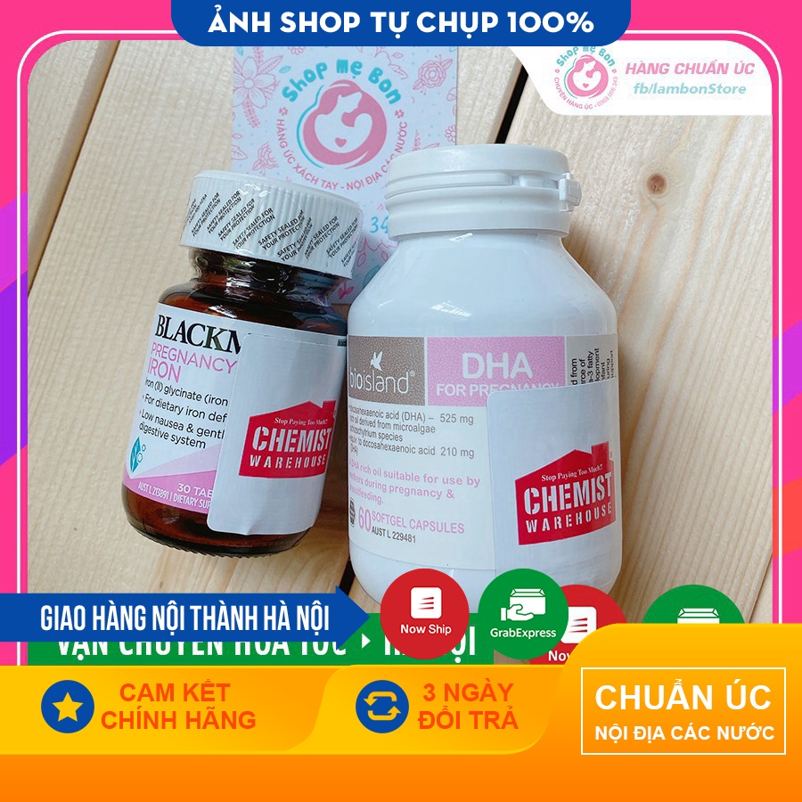 COMBO BẦU ÚC - DHA bầu, Sắt bầu (Date mới nhất) - Xuất xứ Úc