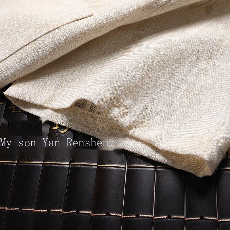 Bộ Đồ Ngắn Tay Phong Cách Trung Hoa Thời Trang Mùa Hè Cho Nam Trung Niên 60 Đến 70 Tuổi