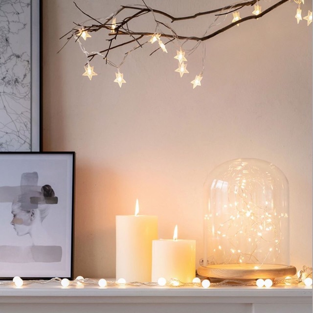 SÁNG VÀNG - DÂY KẼM - TẶNG PIN đèn led fairy light/ đom đóm/ chipsbling Pin CR2032 1M 2M 3M 5M 10M