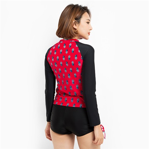 Set bơi dài tay họa tiết hình quả thơm | BigBuy360 - bigbuy360.vn