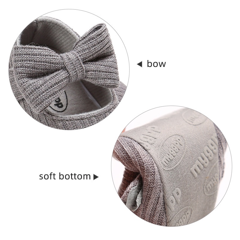 Giày vải cotton đế mềm chống trượt tập đi cho bé gái