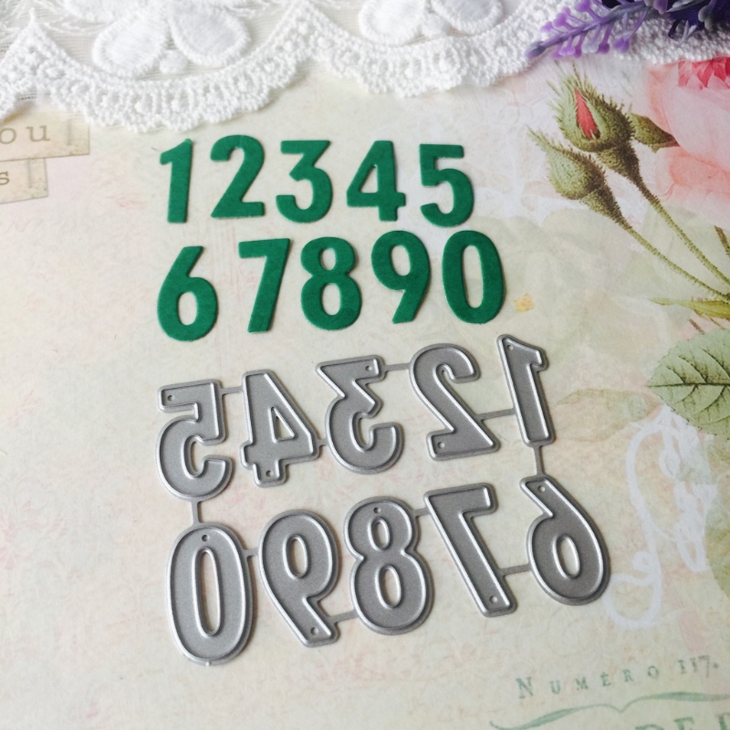 Khuôn Mẫu Cắt Thẻ Trang Trí Album Hình Số