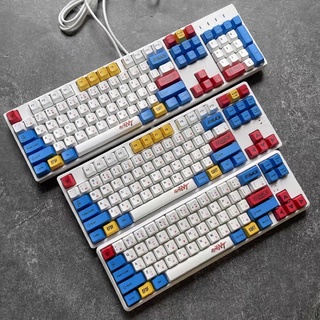[Tặng kèm pad chuột] Set Keycap Pbt Oem Gundam 123 phím