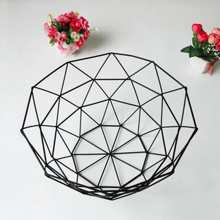 Nordic Style Candy Storage Baskets Iron Snacks Desktop Bedroom Kitchen Decoratio