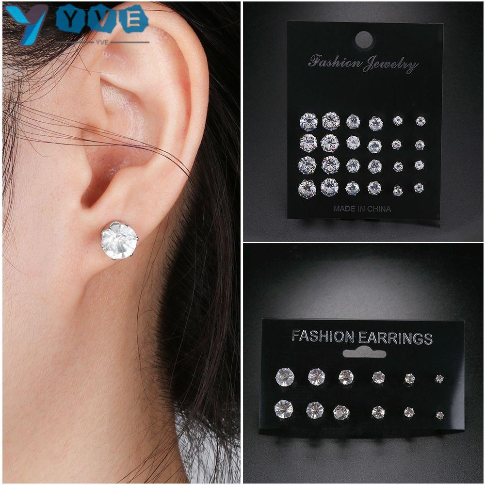 Bộ 6/12 bông tai thiết kế đơn giản sang trọng sành điệu