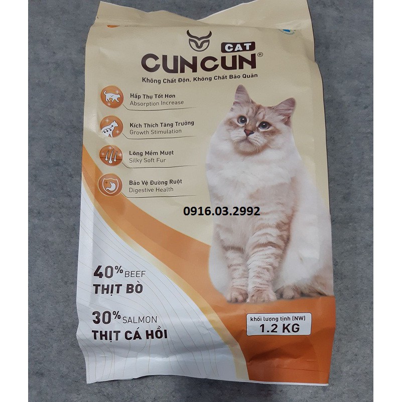 Thức ăn cho mèo Cuncun 1,2 kg