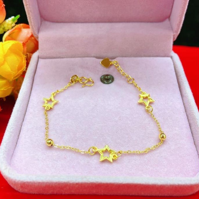 Vòng Tay Chuỗi Hạt Hình Ngôi Sao Tự Xỏ