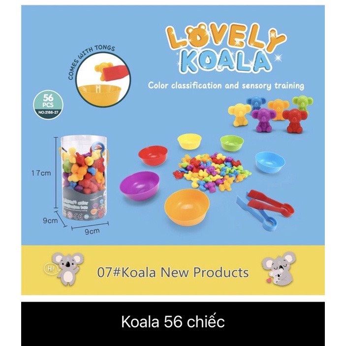 Đồ chơi gắp thú ⚡ SALE KHỦNG ⚡ Trò chơi phân loại màu sắc Montessori giáo dục sớm cho bé