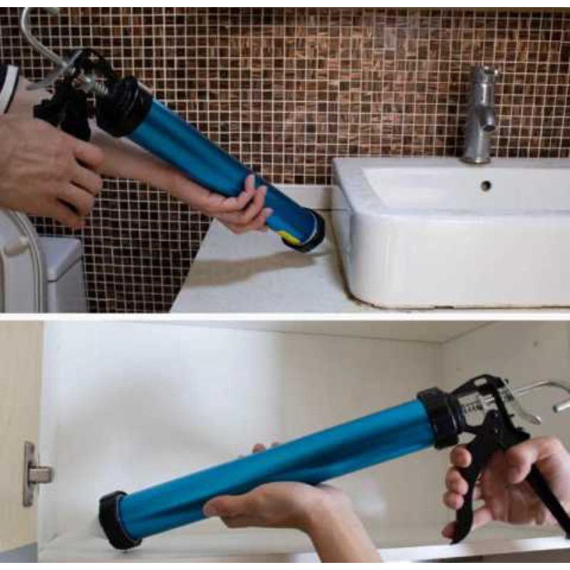 Súng Bắn Keo Xúc Xích Tự Ngắt Cao Cấp Nhất Tặng 3 Đầu Vòi Đi Keo