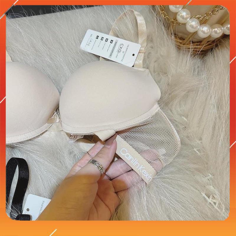 [Áo ngực siêu nâng đẩy] Áo lót nữ su đúc có gọng trơn, đệm dày, quai lưới Canlin Kexin, Mã A5859