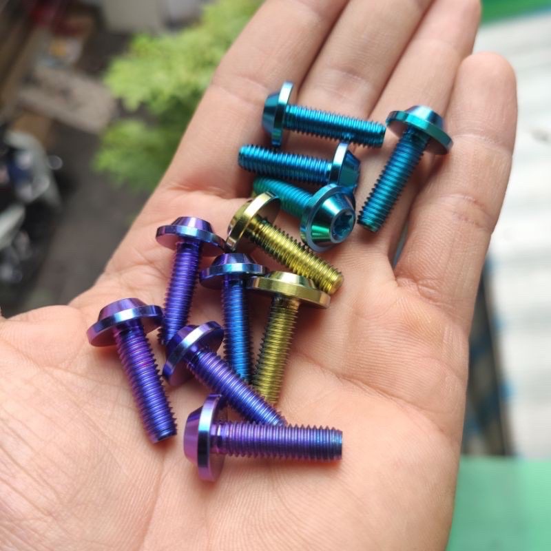 Ốc Titan GR5 6ly2 Bắt Che Pô Xe Tay Ga(giá 1 Con)