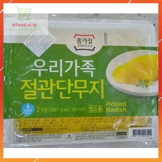 Củ cải muối thái lát Hàn Quốc 3kg