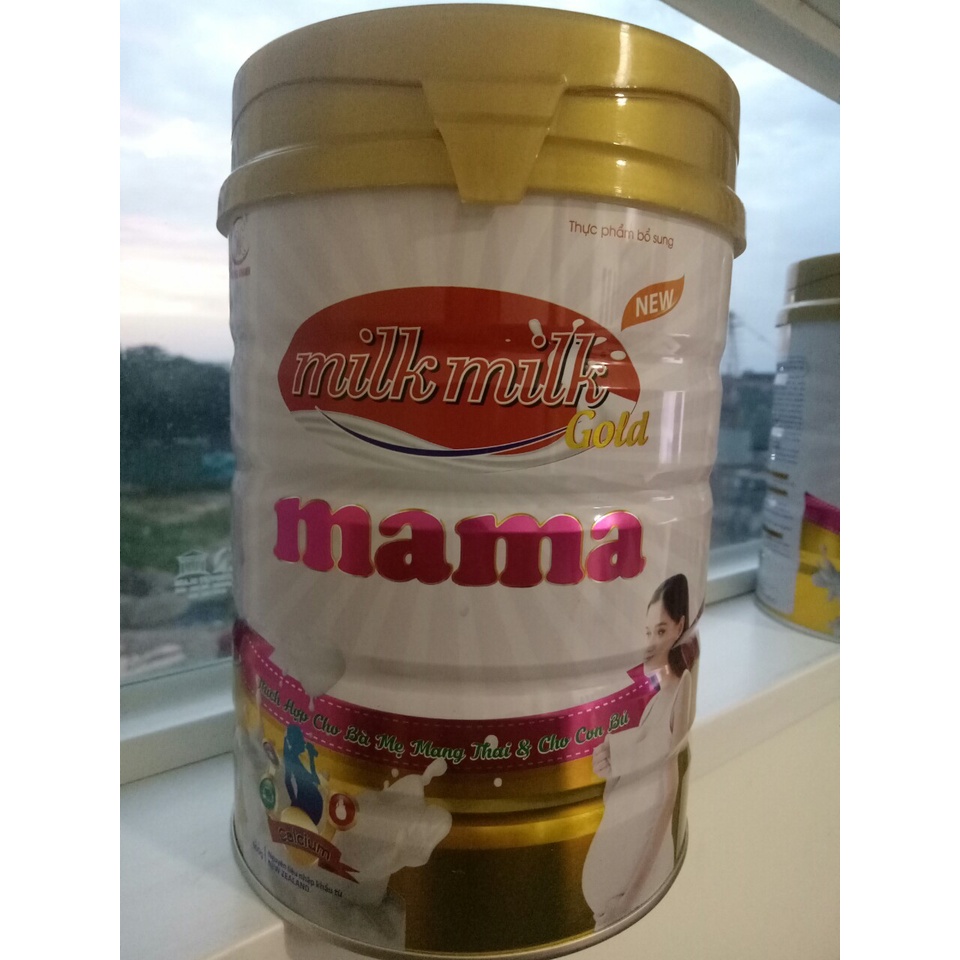 Sữa Milkmilkgold Mama 900g cho mẹ mang thai và đang cho con bú - Ít béo, hương vani thơm ngon dễ uống