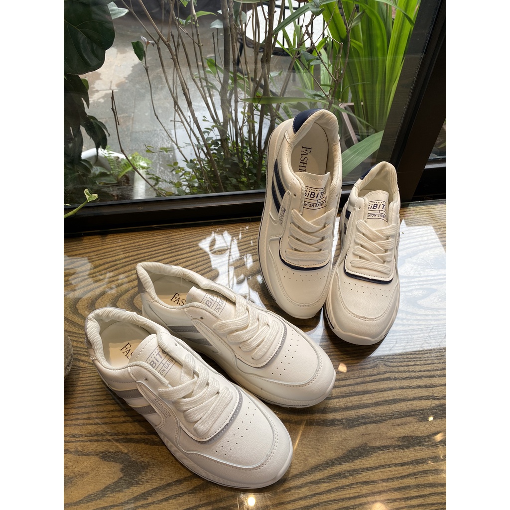 Giày Thể Thao Nữ Phối Sọc INSTORE ĐẾ MỀM, ÊM CHÂN, TRẺ TRUNG