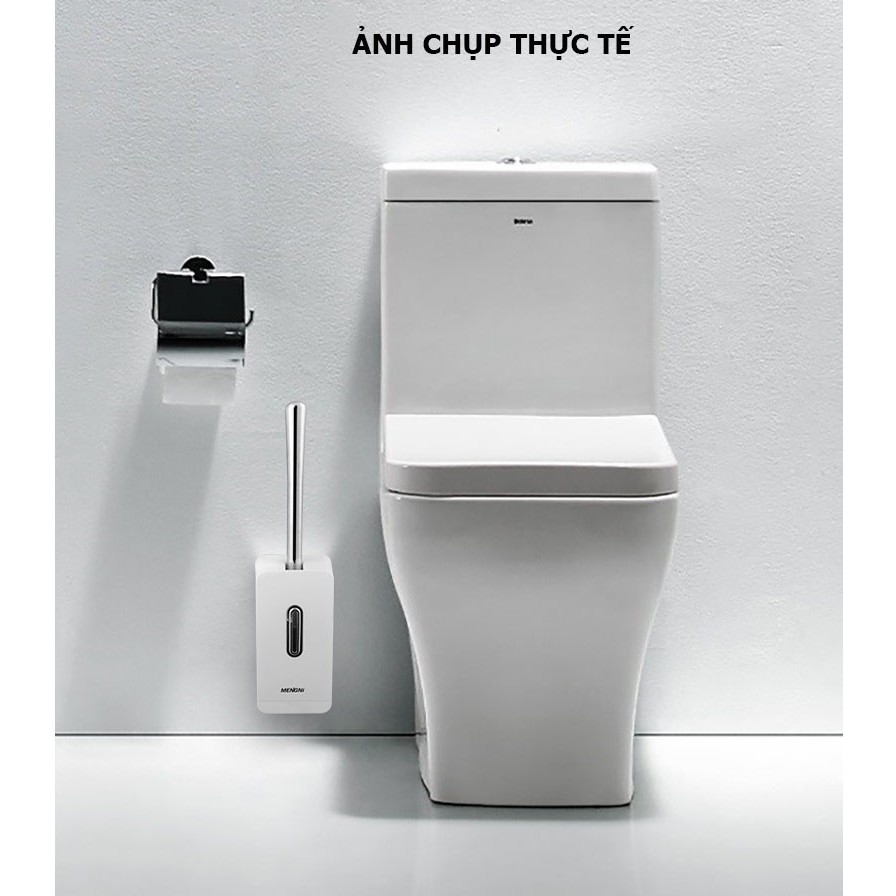 Chổi cọ vệ sinh toilet, bàn chải nhà vệ sinh treo tường cao cấp - Mengni (Menon)