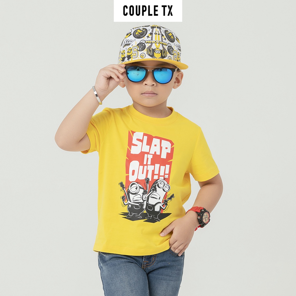 Áo Thun Trẻ Em In Graphic Slap It Out Minions Couple TX KTS 3133