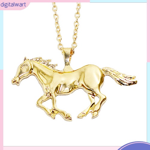Dây Chuyền Kim Loại Mặt Hình Ngựa Thời Trang Cho Nữ