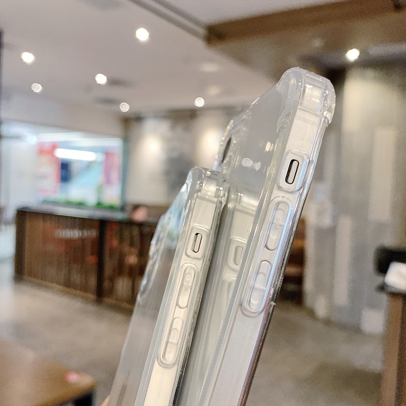 Ốp điện thoại chống rơi độ dày 1.5mm màu trong suốt cho iphone 13 12 11 Pro Max 6 6s 7 8 Plus X XS Max 13 12 Mini | BigBuy360 - bigbuy360.vn