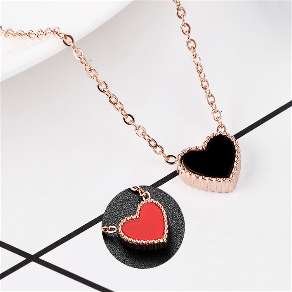 Dây chuyền mặt hình trái tim đơn giản thời trang cho nữ