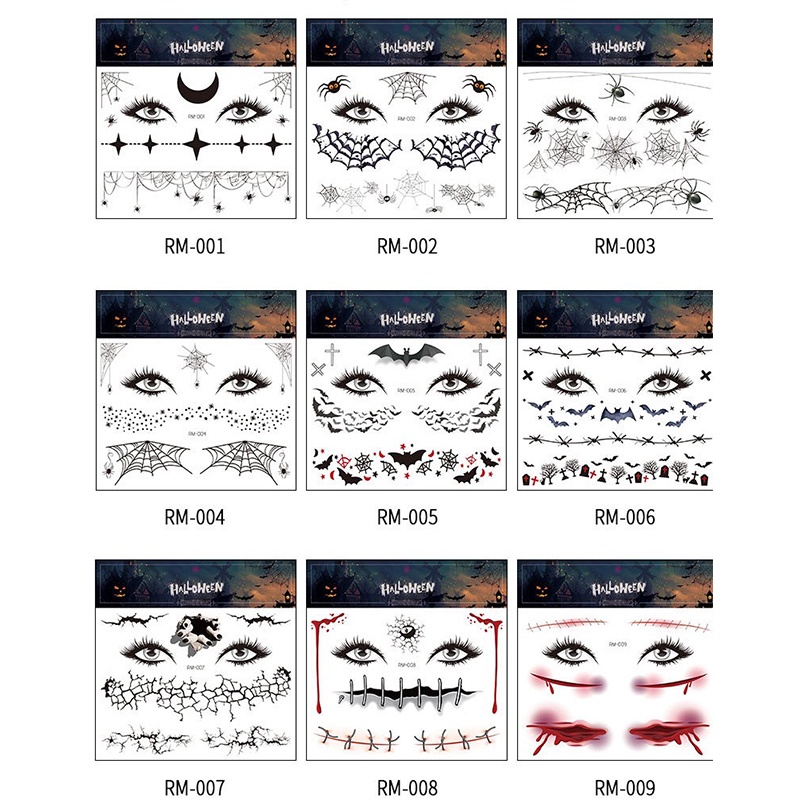 Hình Xăm Dán Vết Thương Giả Nghệ Thuật Hóa Trang Halloween Cho Nam Và Nữ