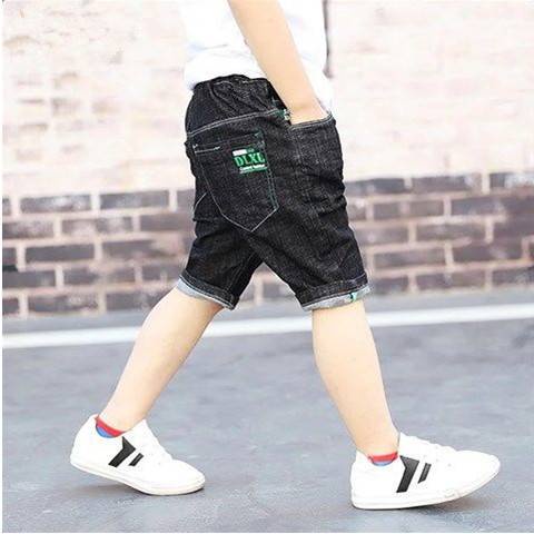 Quần Short Denim Mỏng Ống Rộng Thời Trang Mùa Hè Năm 2021 Cho Bé Trai