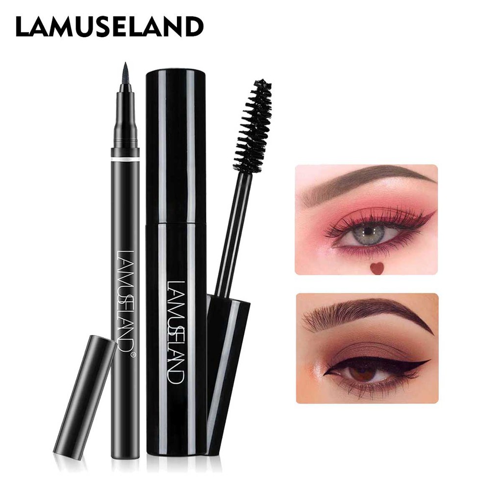 Mascara và bút kẻ mắt trang điểm Lamuseland LAS201