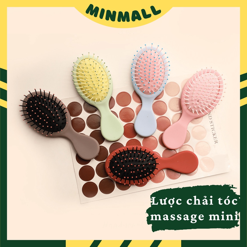 Lược chải tóc masage da đầu mini, Lược gỡ rối tóc cầm tay