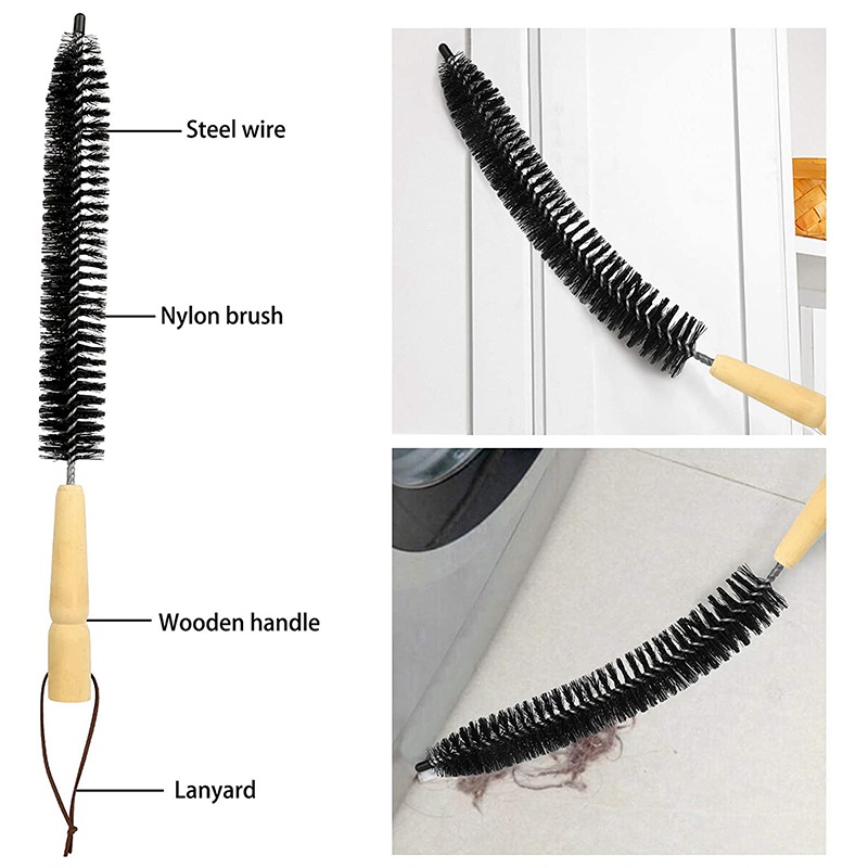 Bộ 22 Bàn Chải Nylon Làm Sạch Lỗ Thông Gió Với 18 Thanh Nylon Dùng Cho Lò Sưởi / Máy Sấy