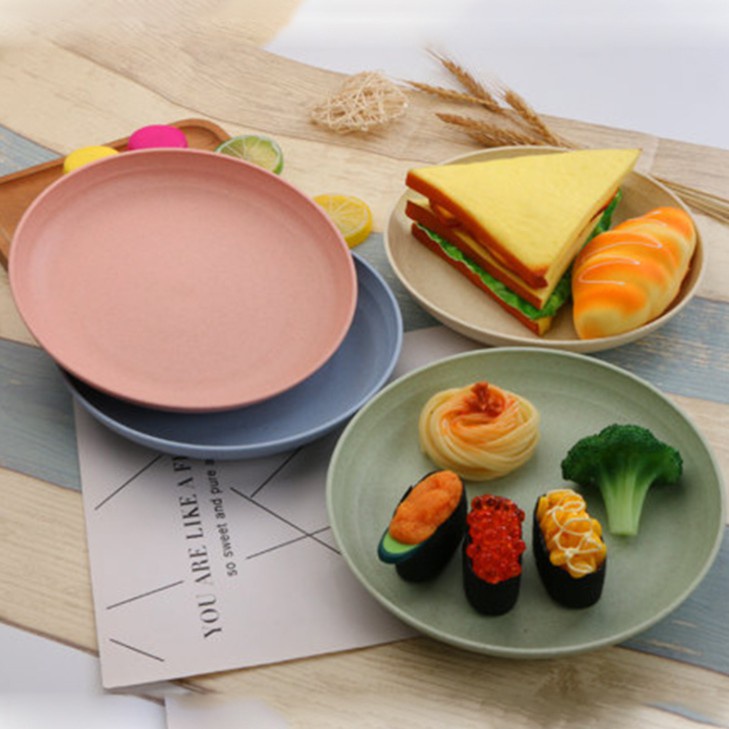 Bắc Âu Lúa Mì Rơm Đĩa Môi Trường Nơ Xương Đĩa Trái Cây Đĩa Nhỏ Đĩa Nông Đĩa