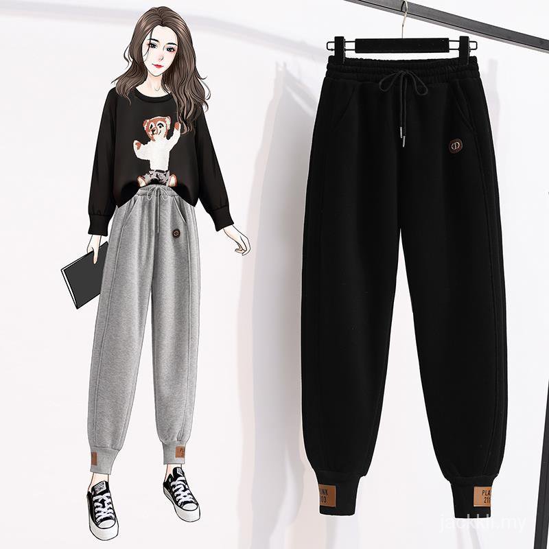 quần ống rộng Màu Xám Phong Cách Hàn Quốc Thời Trang Xuân Thu Cho Nữ 2021 | BigBuy360 - bigbuy360.vn