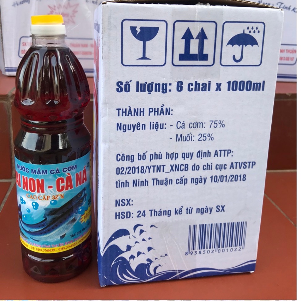 Nước mắm truyền thống Hai Non - Cà ná 32 độ đạm