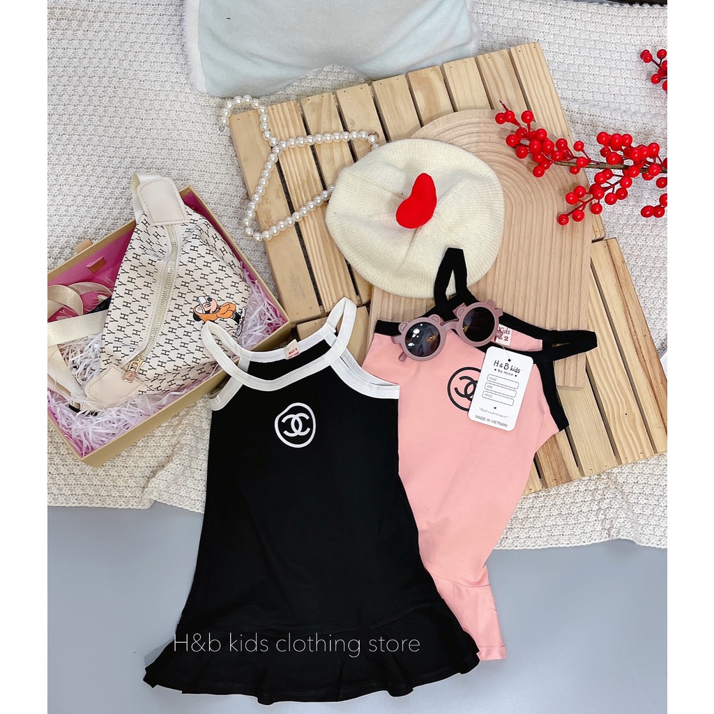 Váy Đuôi Cá 2 Dây  ⚡FREESHIP⚡ Chất Cotton Mềm Mịn Cho Bé Gái Thoải Mái, Sang Chảnh