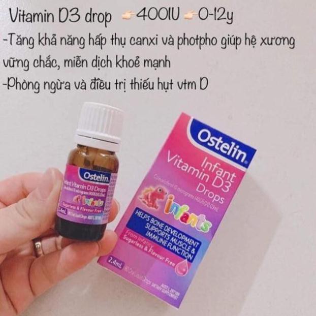 Vitamin D3 Ostelin drop Úc lọ 80 giọt