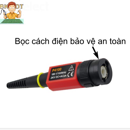 Que đo cao áp máy hiện sóng.