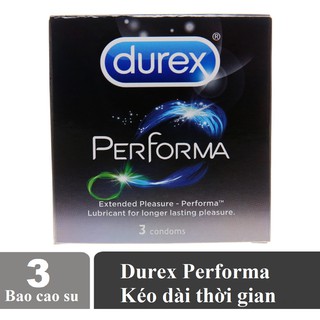 Bao cao su Durex Performa kéo dài thời gian 3S