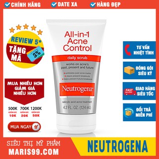 Sữa Rửa Mặt All in 1 NEUTROGENA Acne Control Daily Scrub (124ml) _Xchoice
