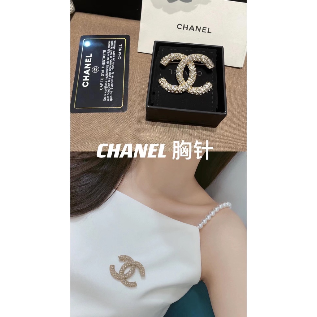 Ghim Cài Áo Hình Chữ C Đính Đá Thời Trang