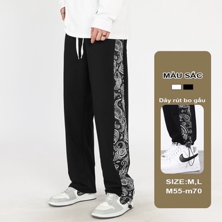 Quần Jogger unisex nam nữ ống rộng thể thao hoạ tiết bandana track pants - DR1280