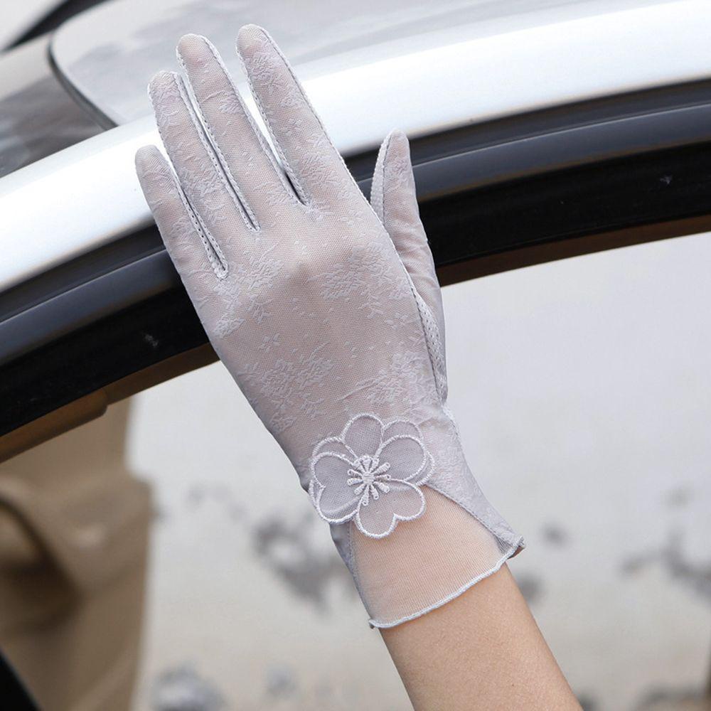 1 Đôi Găng Tay Ren Chống Nắng Dùng Màn Hình Cảm Ứng Cho Nữ