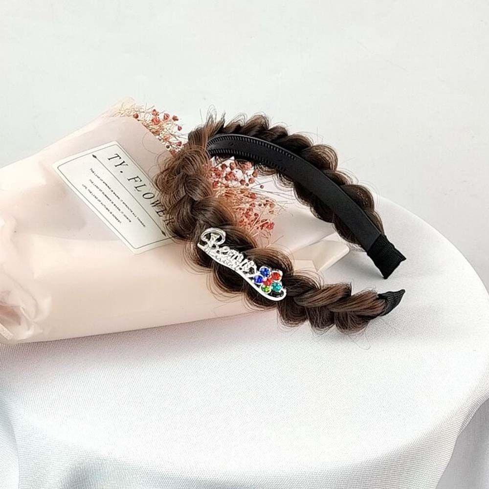 Băng Đô Cài Tóc Handmade Dễ Thương Cho Nữ|Bộ Tóc Giả / Băng Đô Cài Tóc Giả In Chữ Thời Trang