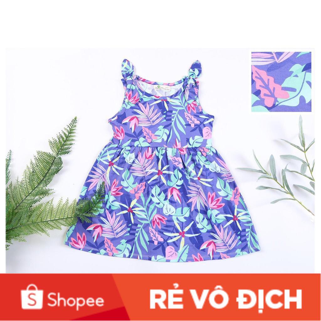 [VẢI COTTON 4 CHIỀU] Váy sát nách nơ vai size 1-5T. Cho bạn từ khoảng 9kg - 17kg. Chất cotton 4 chiều xịn hơn 2 chiều