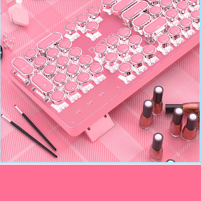 Bàn phím máy tính, bàn phím cơ CAO CÁP HỒNG PRO T900 LED 10 Chế Độ, Phím Cơ Blue Gaming Máy Tính, Laptop, PC